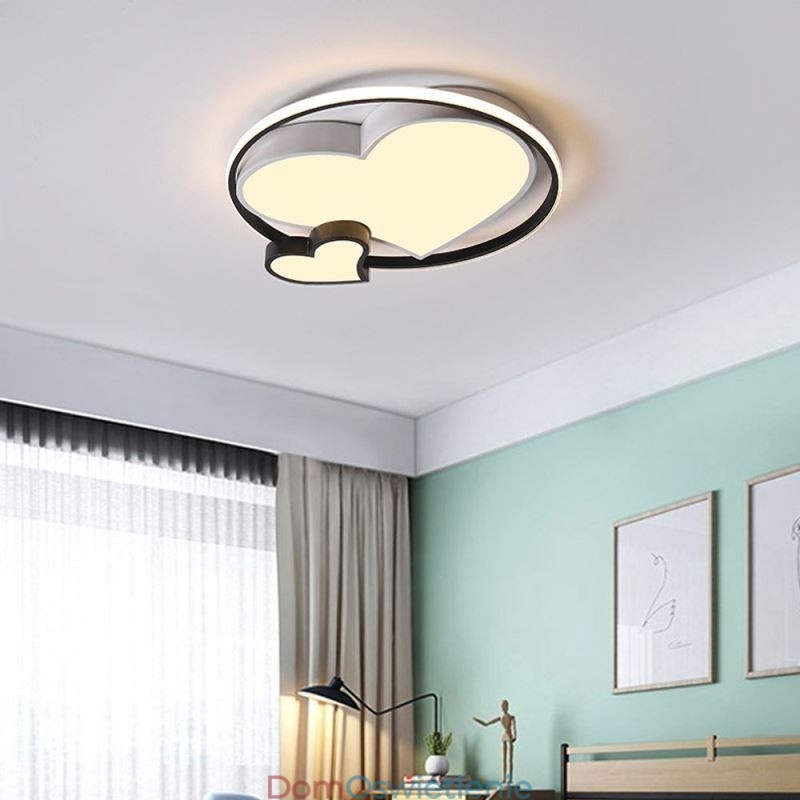 Podwójne serca, lampa sufitowa, oświetlenie dekoracyjne
