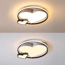 Podwójne serca, lampa sufitowa, oświetlenie dekoracyjne