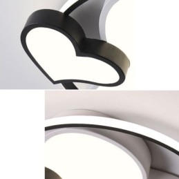 Podwójne serca, lampa sufitowa, oświetlenie dekoracyjne