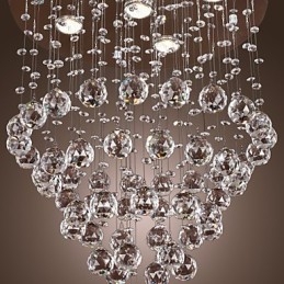 Żyrandol kryształowy z 5 światłami (K9 Crystal)