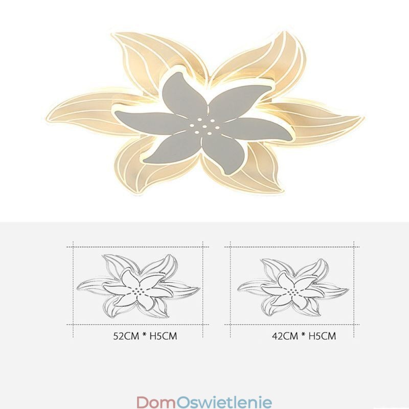 Eleganckie oświetlenie sufitowe wpuszczane w kwiaty, wyjątkowe oświetlenie dekoracyjne