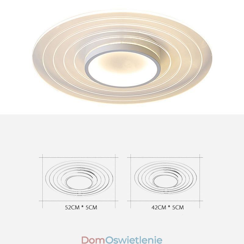 Nowoczesna okrągła lampa sufitowa montowana na płasko, minimalistyczna oprawa świetlna