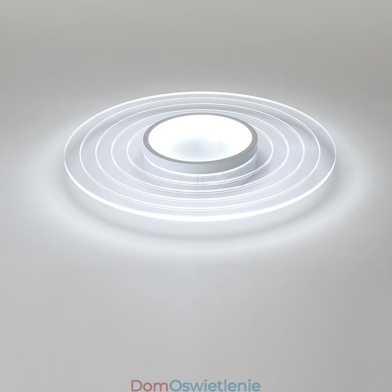 Nowoczesna okrągła lampa sufitowa montowana na płasko, minimalistyczna oprawa świetlna