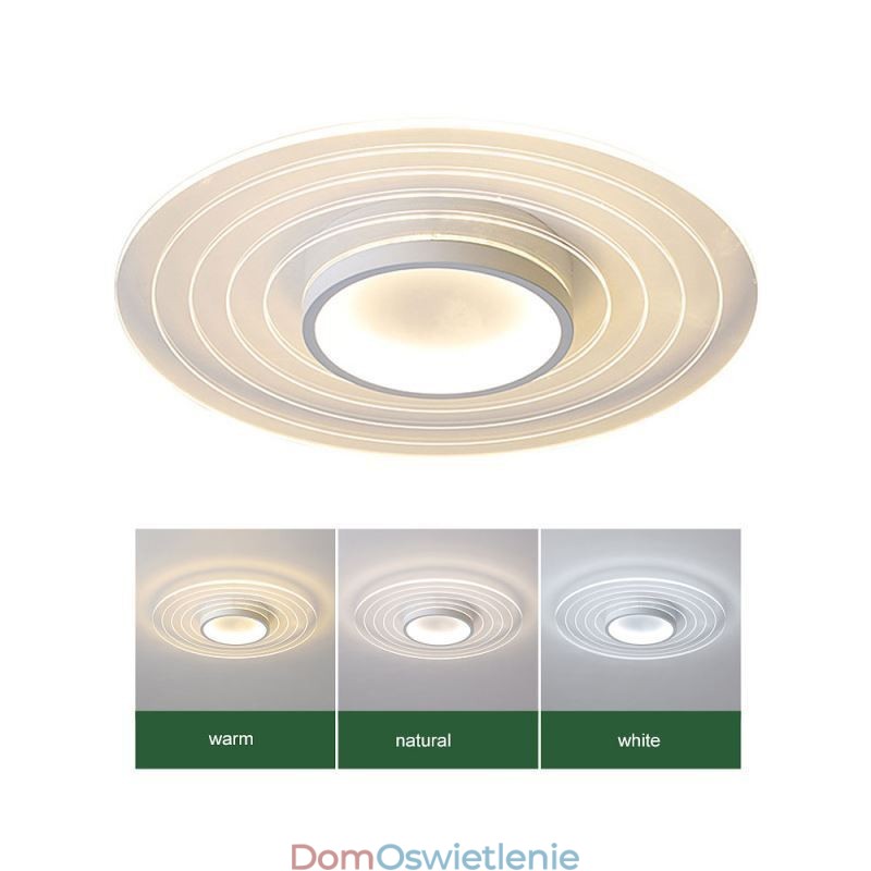 Nowoczesna okrągła lampa sufitowa montowana na płasko, minimalistyczna oprawa świetlna