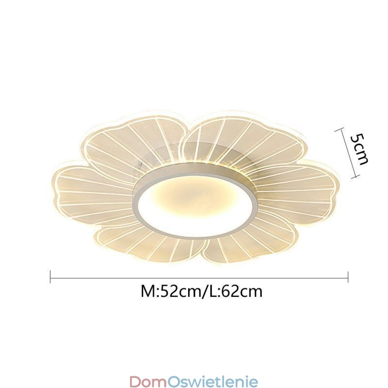 Minimalistyczna lampa sufitowa Petal Flush Mount, kreatywna dekoracja oświetlenia