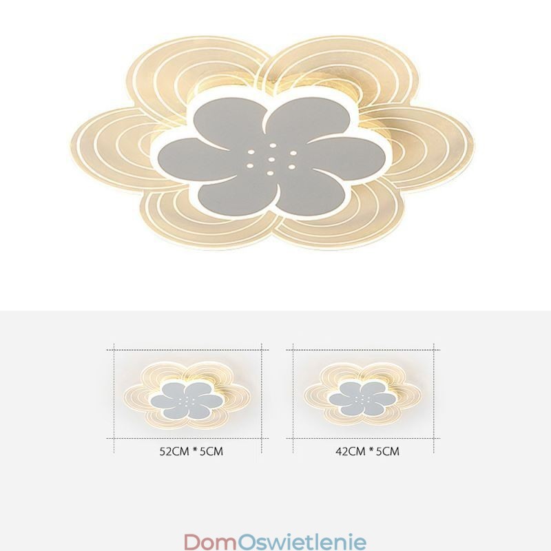 Przepiękna lampa sufitowa Petal Flush Mount, minimalistyczna lampa akrylowa
