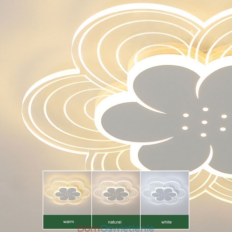Przepiękna lampa sufitowa Petal Flush Mount, minimalistyczna lampa akrylowa