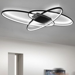 Nowoczesna owalna lampa sufitowa z akrylu dekoracyjna oprawa świetlna