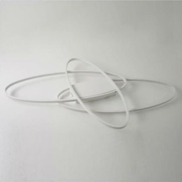 Nowoczesna owalna lampa sufitowa z akrylu dekoracyjna oprawa świetlna