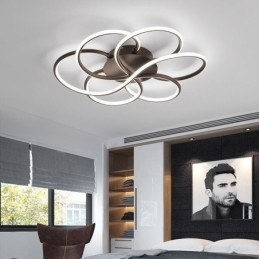 Liniowa lampa sufitowa do montażu na płasko, nowoczesna lampa w kształcie kwiatu