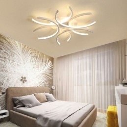 Nowoczesna lampa sufitowa z mocowaniem na płasko, lampa dekoracyjna z żelu krzemionkowego