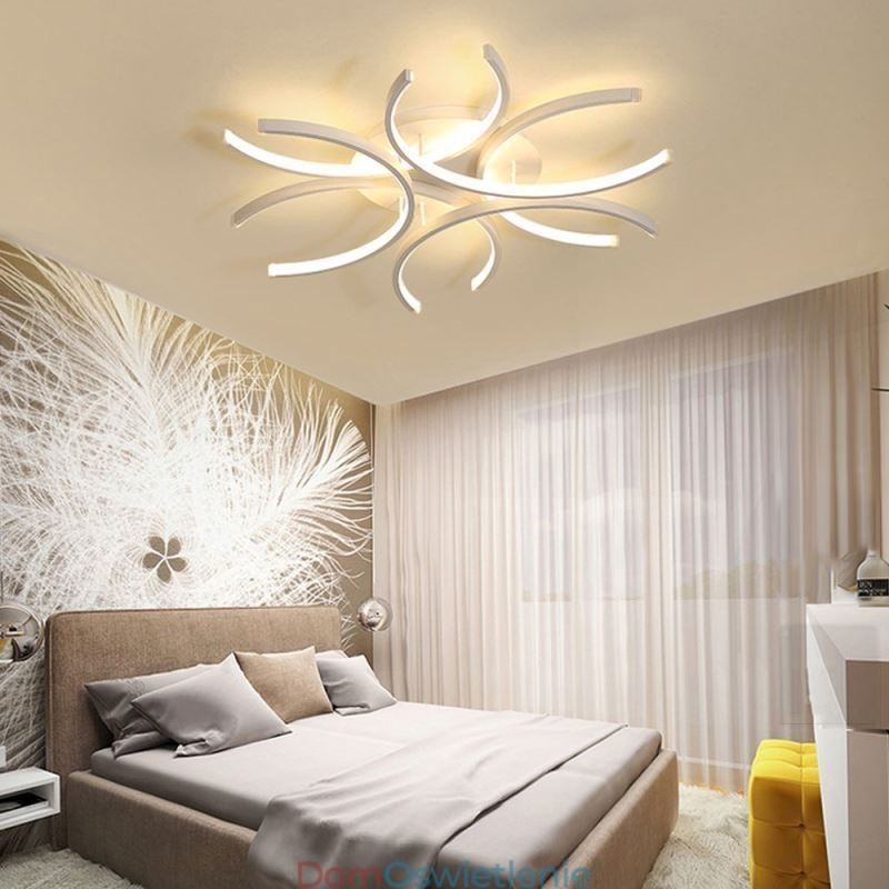 Nowoczesna lampa sufitowa z mocowaniem na płasko, lampa dekoracyjna z żelu krzemionkowego