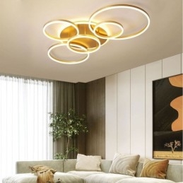 Halo Ring Flush Mount Nowoczesna akrylowa lampa sufitowa