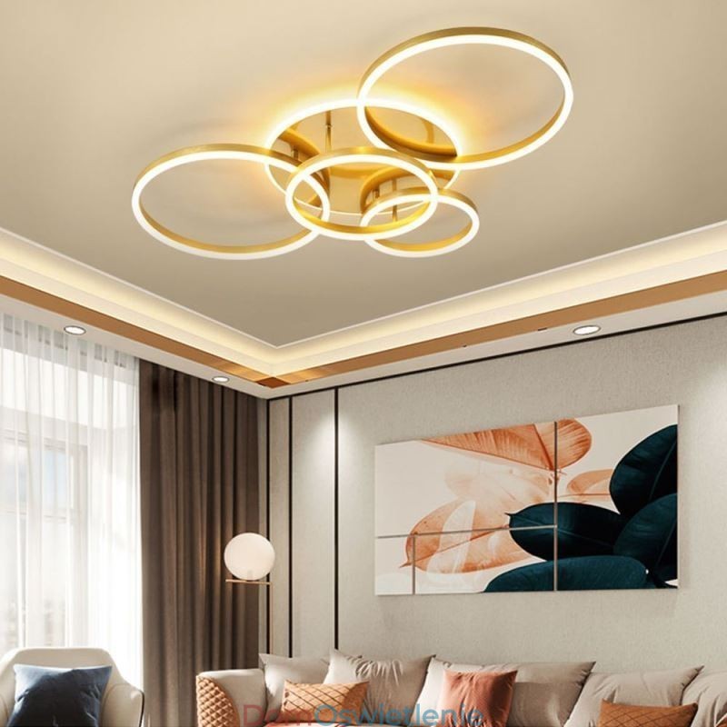 Halo Ring Flush Mount Nowoczesna akrylowa lampa sufitowa