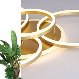 Halo Ring Flush Mount Nowoczesna akrylowa lampa sufitowa