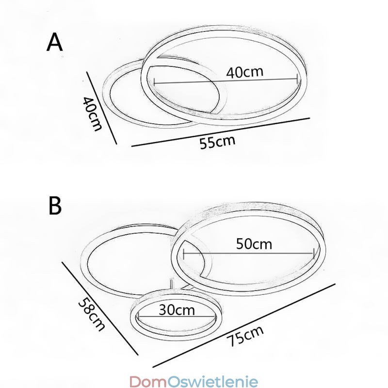 Nowoczesna okrągła złota lampa sufitowa montowana na płasko