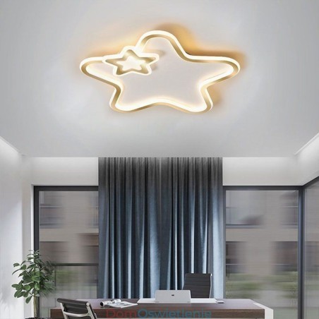 Kreatywna lampa sufitowa wpuszczana w gwiazdę Golden Star Kreatywna lampa sufitowa wpuszczana w gwiazdę Golden Star