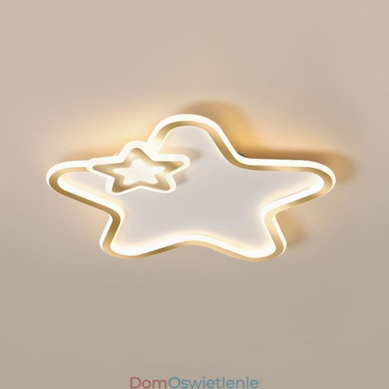 Kreatywna lampa sufitowa wpuszczana w gwiazdę Golden Star