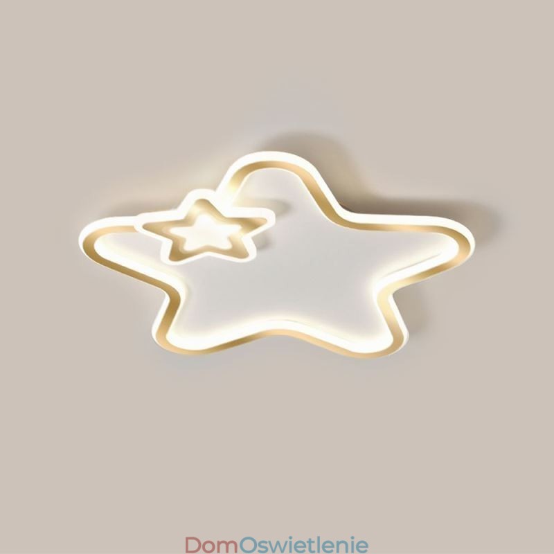 Kreatywna lampa sufitowa wpuszczana w gwiazdę Golden Star