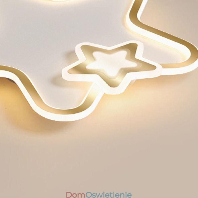 Kreatywna lampa sufitowa wpuszczana w gwiazdę Golden Star