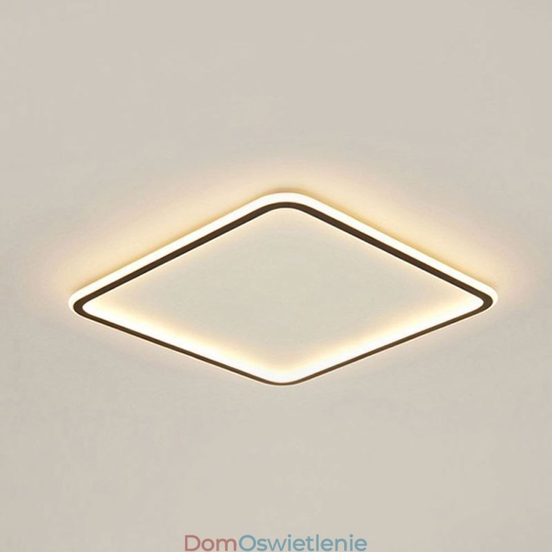 Nowoczesna minimalistyczna lampa sufitowa o ultracienkim montażu na równi z powierzchnią