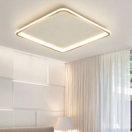 Nowoczesna minimalistyczna lampa sufitowa o ultracienkim montażu na równi z powierzchnią