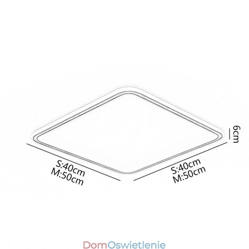 Nowoczesna minimalistyczna lampa sufitowa o ultracienkim montażu na równi z powierzchnią