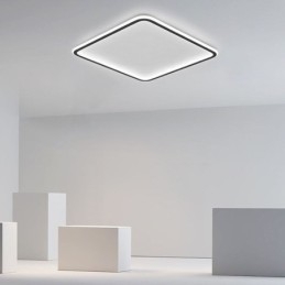 Nowoczesna minimalistyczna lampa sufitowa o ultracienkim montażu na równi z powierzchnią