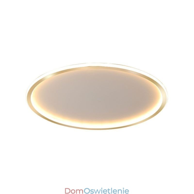 Minimalistyczna okrągła lampa sufitowa montowana na płasko