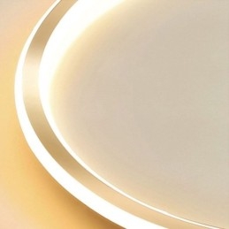Minimalistyczna okrągła lampa sufitowa montowana na płasko