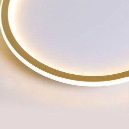 Minimalistyczna okrągła lampa sufitowa montowana na płasko