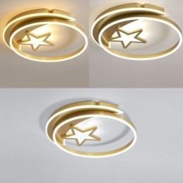 Moon Star Flush Mount Sufitowa lampa złota akrylowa oprawa świetlna