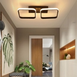 Nowoczesna minimalistyczna lampa sufitowa z kwadratową ramą akrylową
