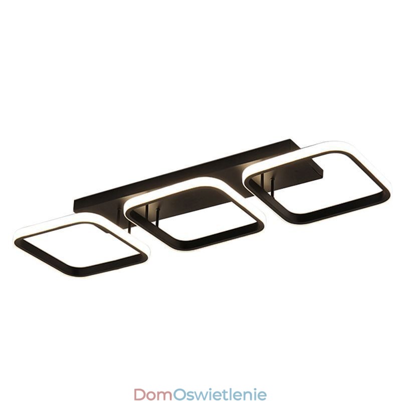 Nowoczesna minimalistyczna lampa sufitowa z kwadratową ramą akrylową