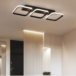 Nowoczesna minimalistyczna lampa sufitowa z kwadratową ramą akrylową