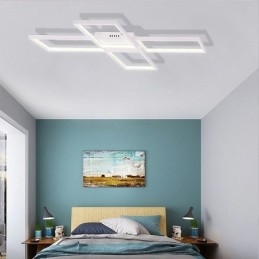 Minimalistyczna lampa sufitowa z akrylu w kształcie litery X