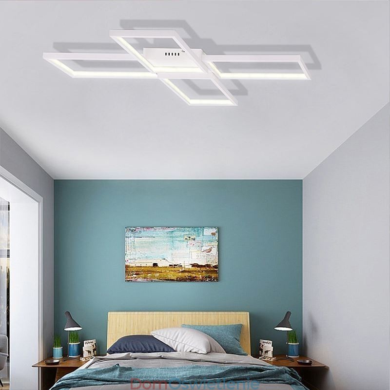 Minimalistyczna lampa sufitowa z akrylu w kształcie litery X