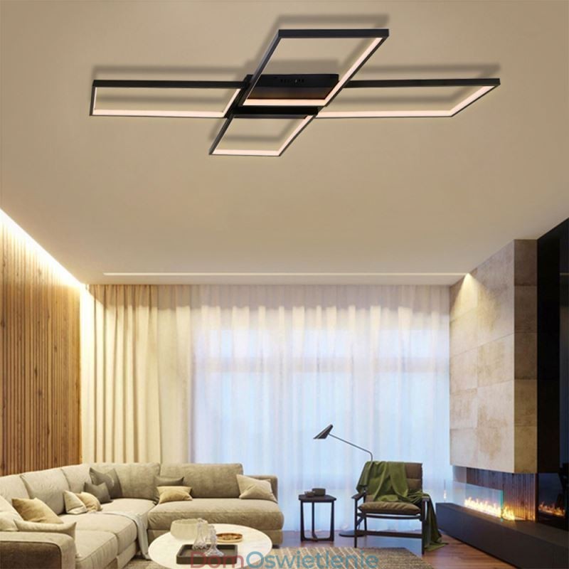 Minimalistyczna lampa sufitowa z akrylu w kształcie litery X