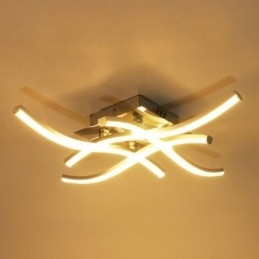 Nowoczesna prosta lampa sufitowa wpuszczana akrylowa 4 światła w kształcie fali