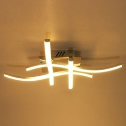 Nowoczesna prosta lampa sufitowa wpuszczana akrylowa 4 światła w kształcie fali