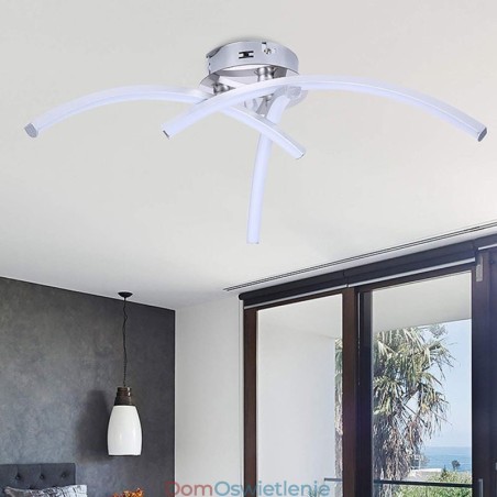 Prosta lampa sufitowa w kształcie łuku z akrylu w kształcie krzyża Prosta lampa sufitowa w kształcie łuku z akrylu w kształcie krzyża