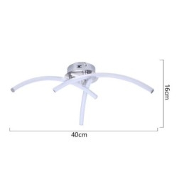 Prosta lampa sufitowa w kształcie łuku z akrylu w kształcie krzyża
