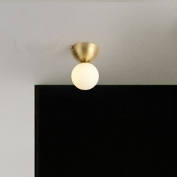 Nordic Brass Mini Flush Mount Lampa sufitowa Oświetlenie przedpokoju