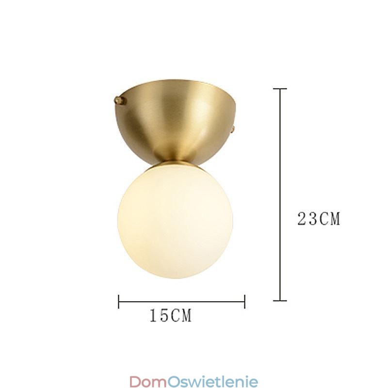 Nordic Brass Mini Flush Mount Lampa sufitowa Oświetlenie przedpokoju