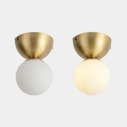 Nordic Brass Mini Flush Mount Lampa sufitowa Oświetlenie przedpokoju
