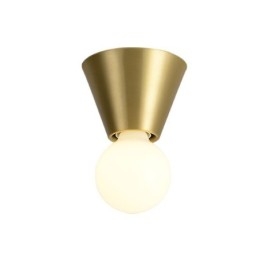 Nordic Brass Mini lampa sufitowa montowana na płasko