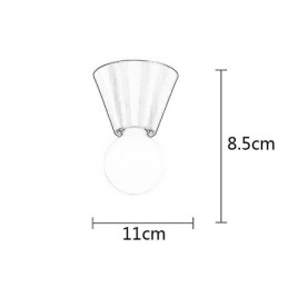 Nordic Brass Mini lampa sufitowa montowana na płasko