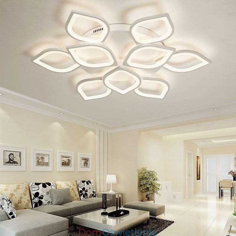 Nowoczesna prosta lampa sufitowa z akrylu w kształcie płatka