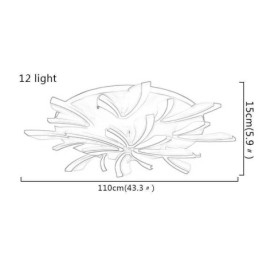 Nowoczesna lampa sufitowa Dandelion Flush Mount Simple