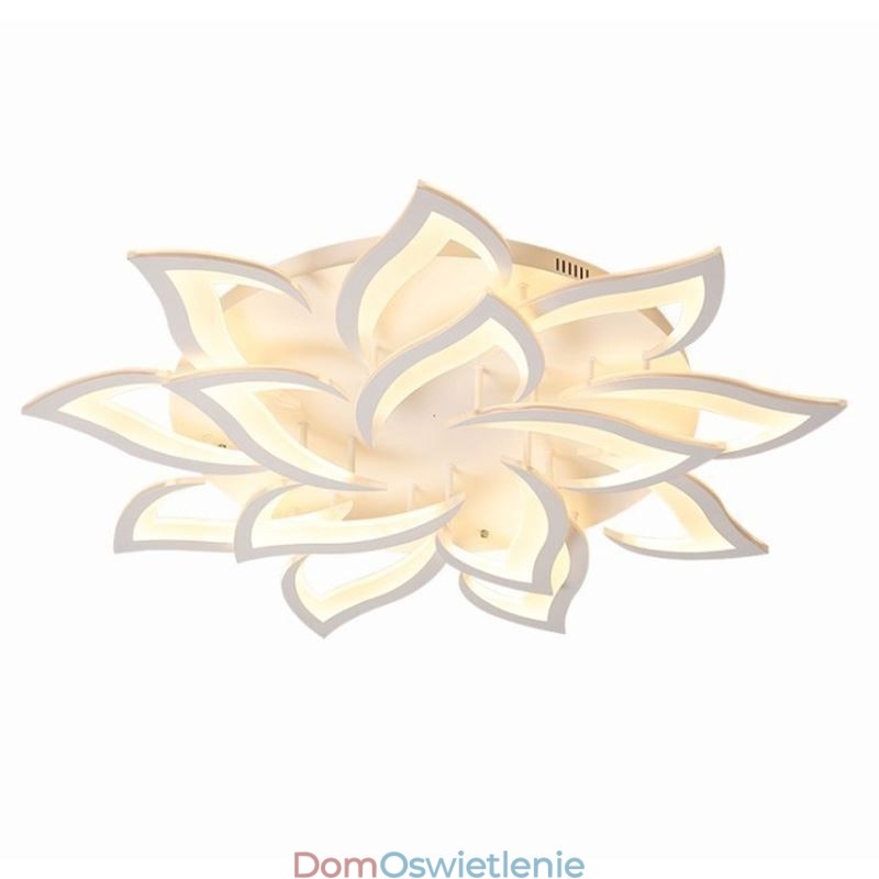 Nowoczesna prosta lampa sufitowa w kształcie słonecznika z akrylu montowana na płasko